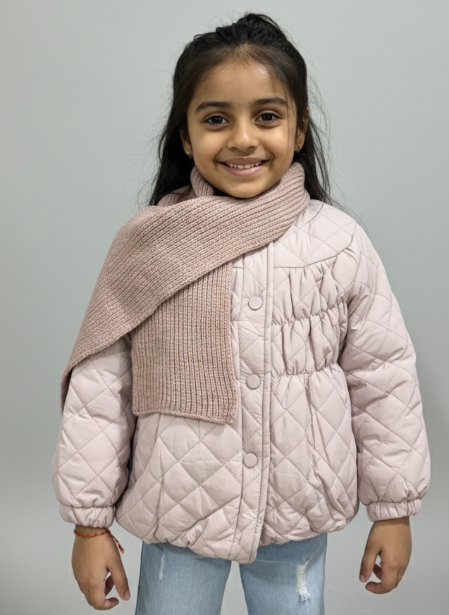 Lilac Puff Quilted Jacket