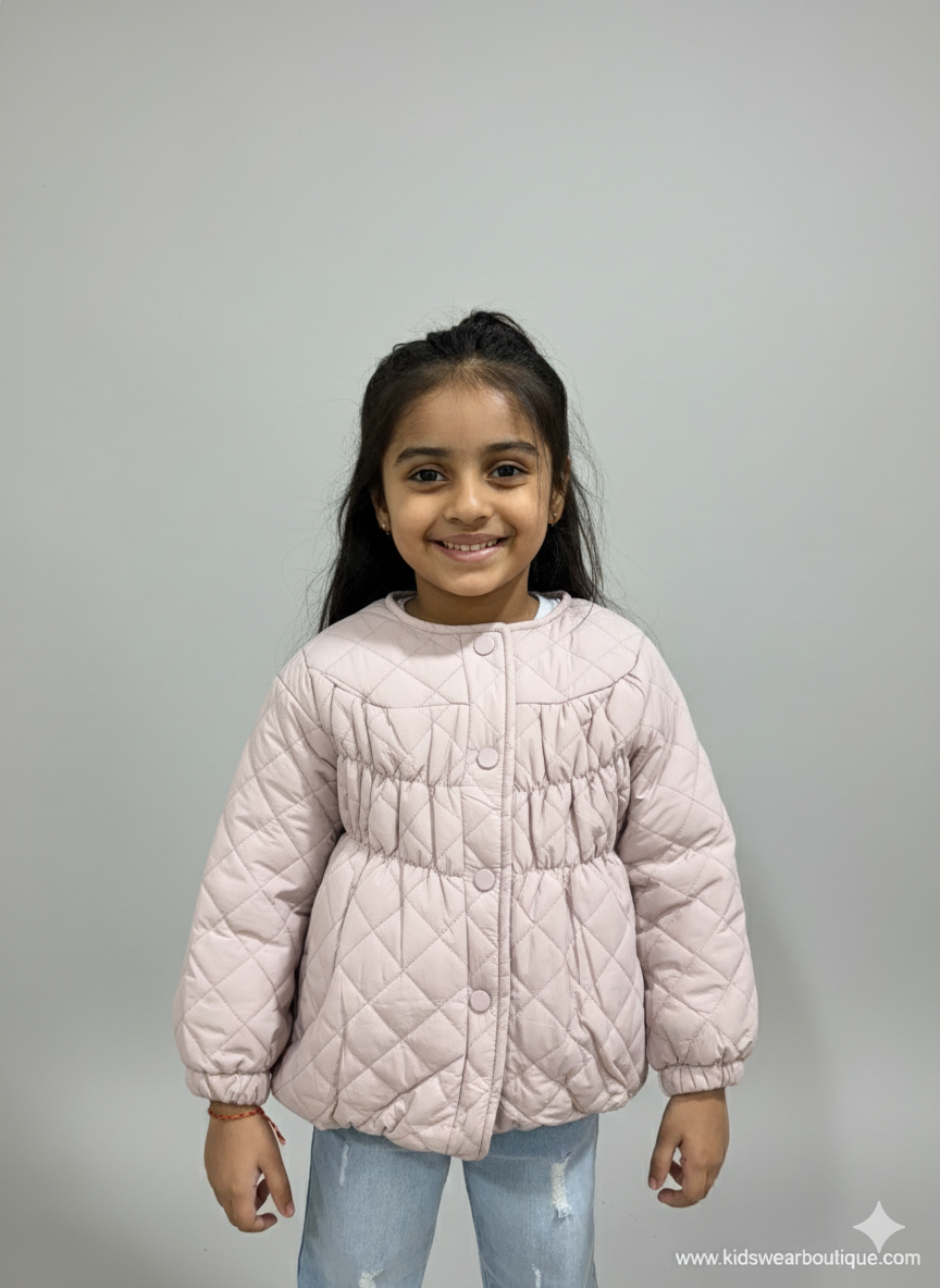 Lilac Puff Quilted Jacket