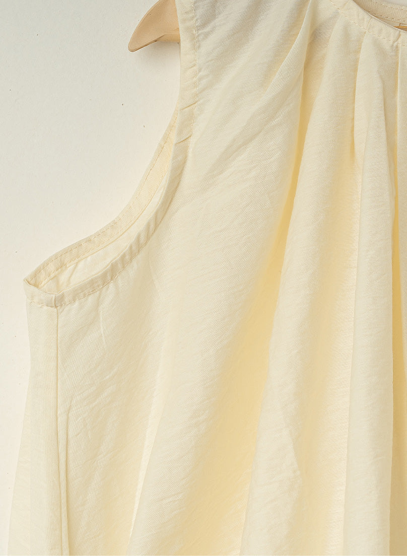Butter Yellow Ballon Dress