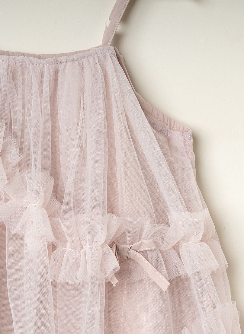 Soft Lilac Dreamy Mist Ruffled Party Dress