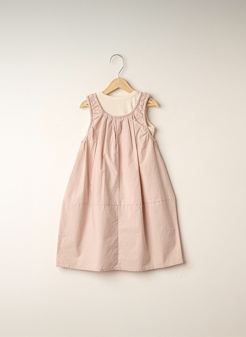 Cream Pink Lily Dress
