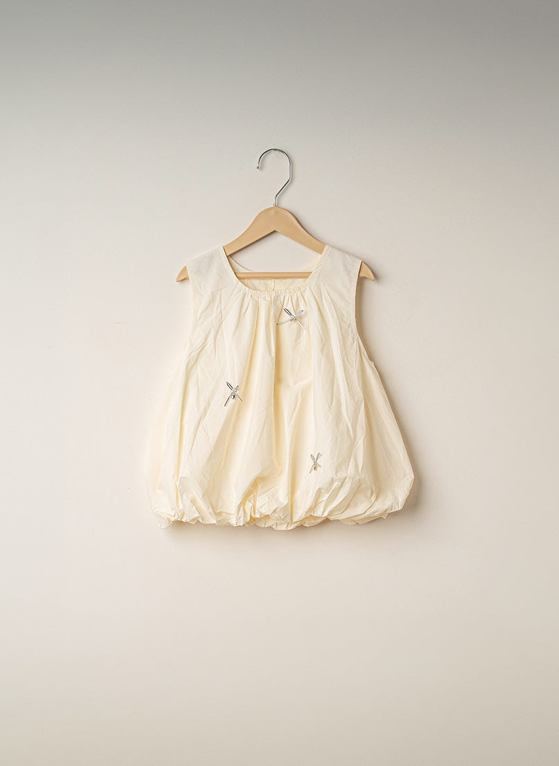 Butter Yellow Little Bow Set