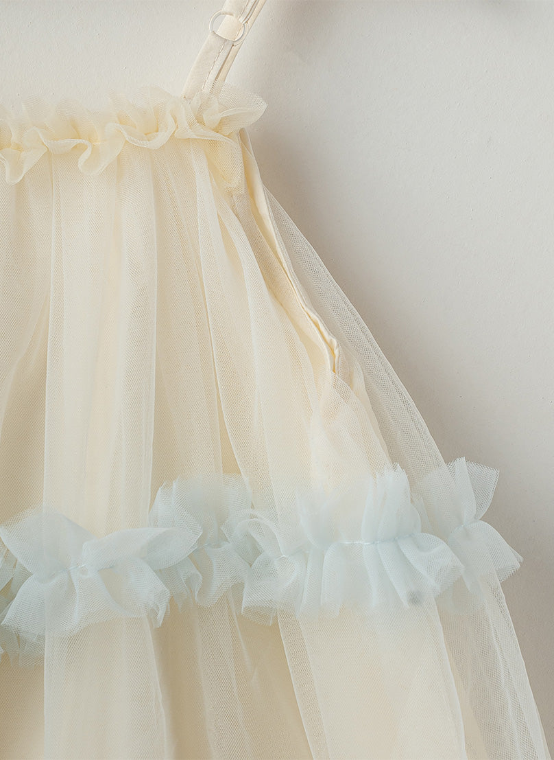 Pastel Ruffle Tulle Dress