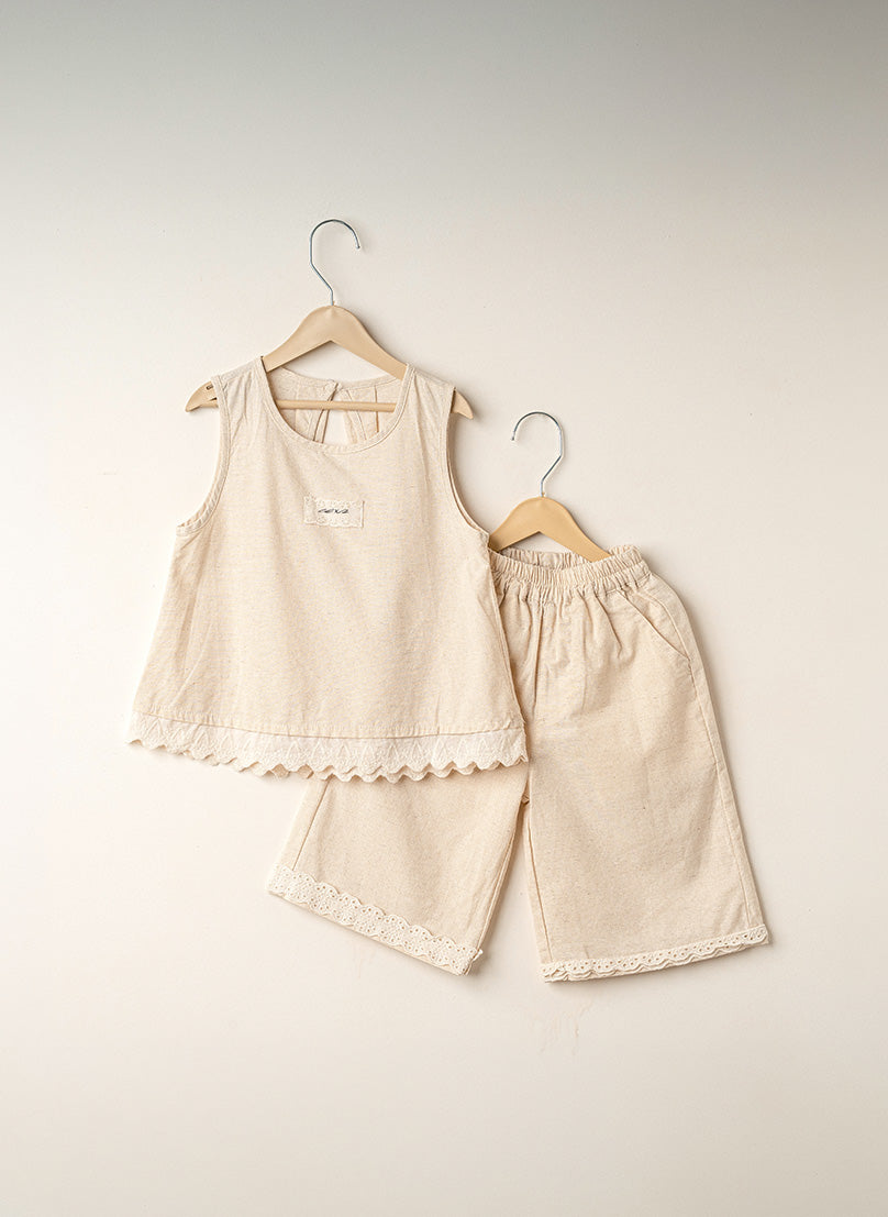 Soft Cream Cord Set
