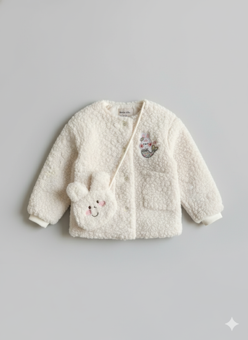 Ivory Heart Ruffle Dress