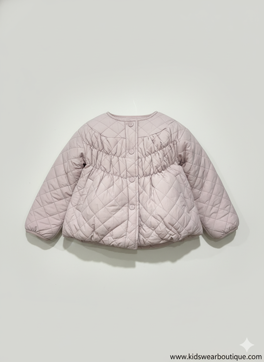 Lilac Puff Quilted Jacket