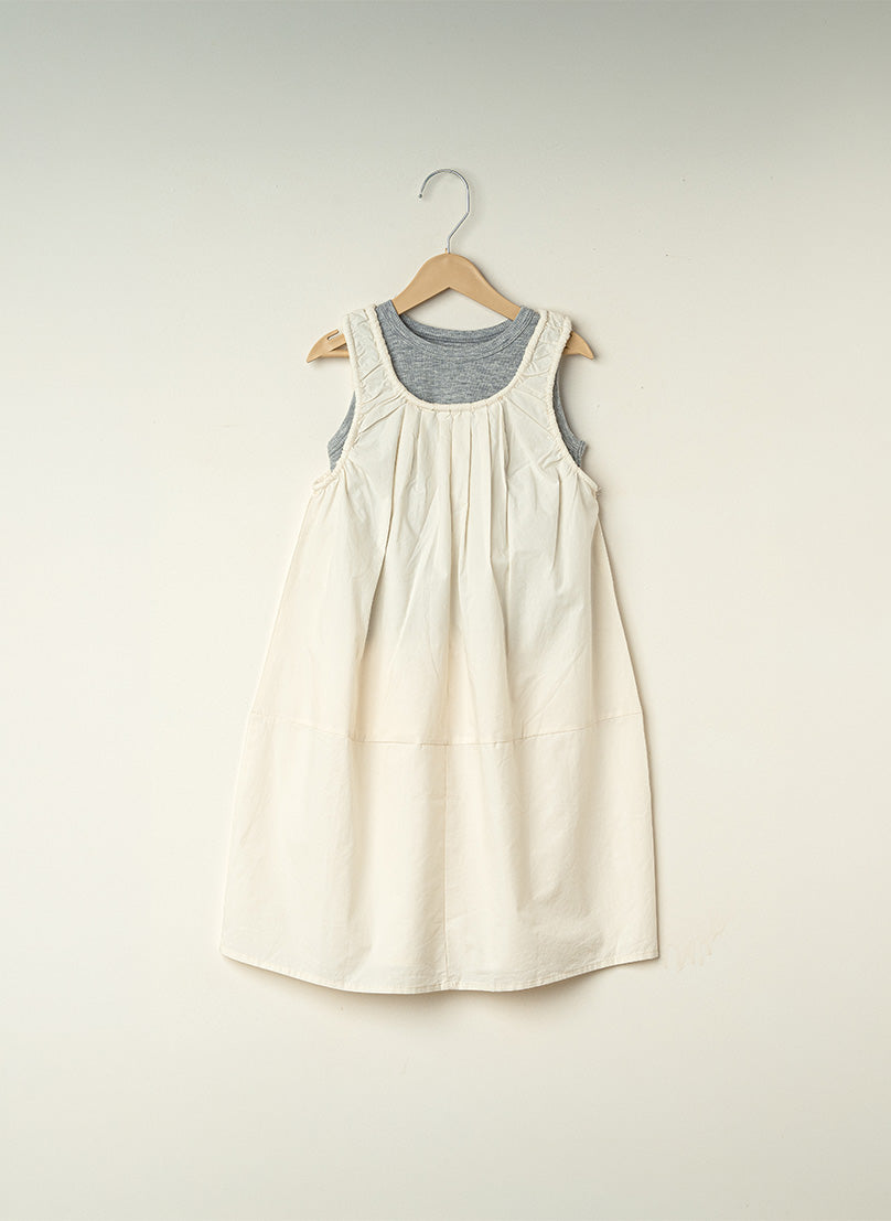 Grey and Cream Lily Dress