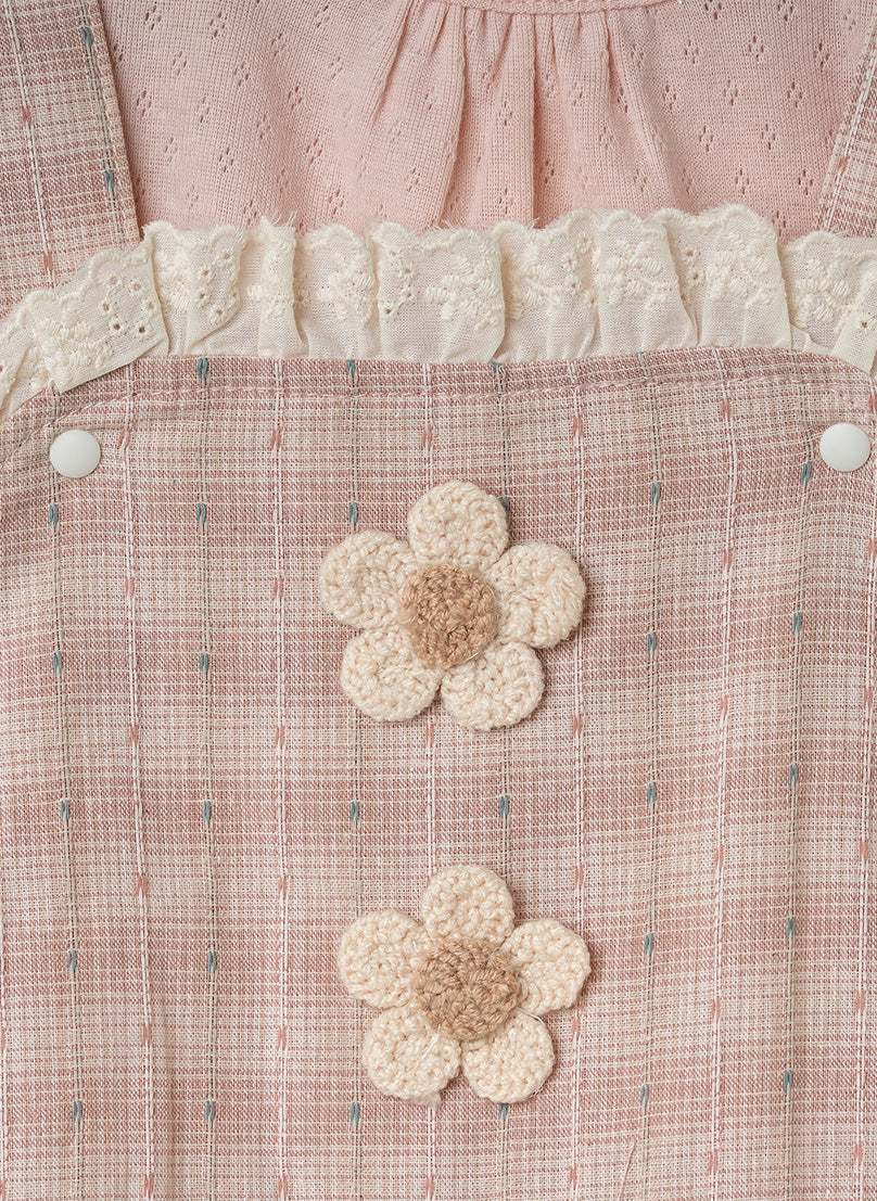 Rosewood Floral Lace Dungaree