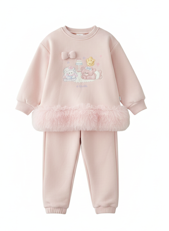 Pink Sweatshirt with Joggers
