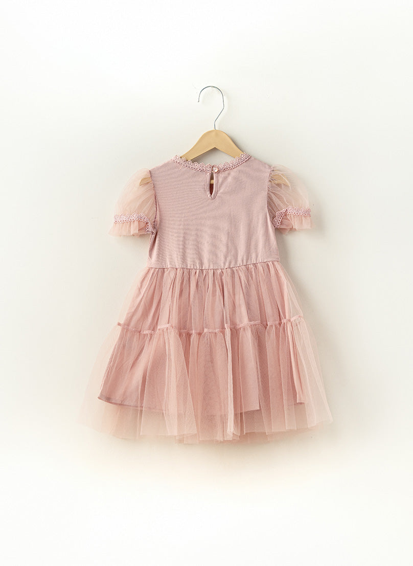 Hazel Ruffled Bow Dress