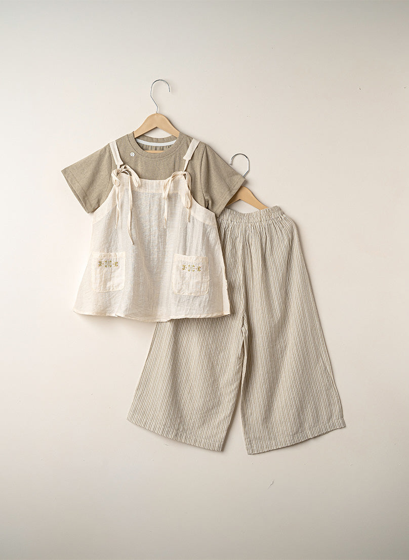 Sage Green Layered Charm 3-Piece Set