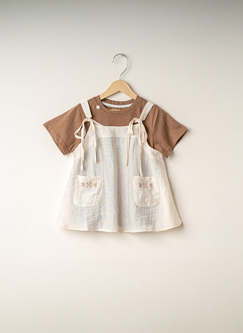 Dusty Brown Layered Charm 3-Piece Set