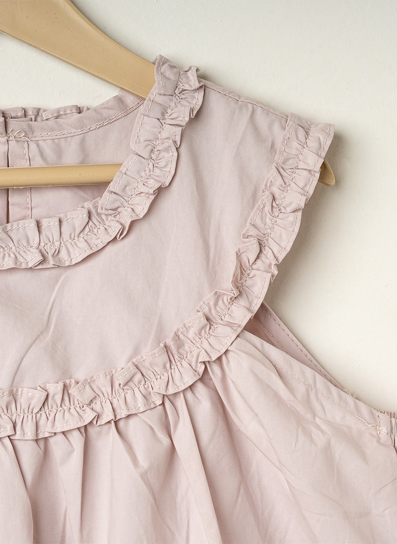 Light Pink Ruffle Top