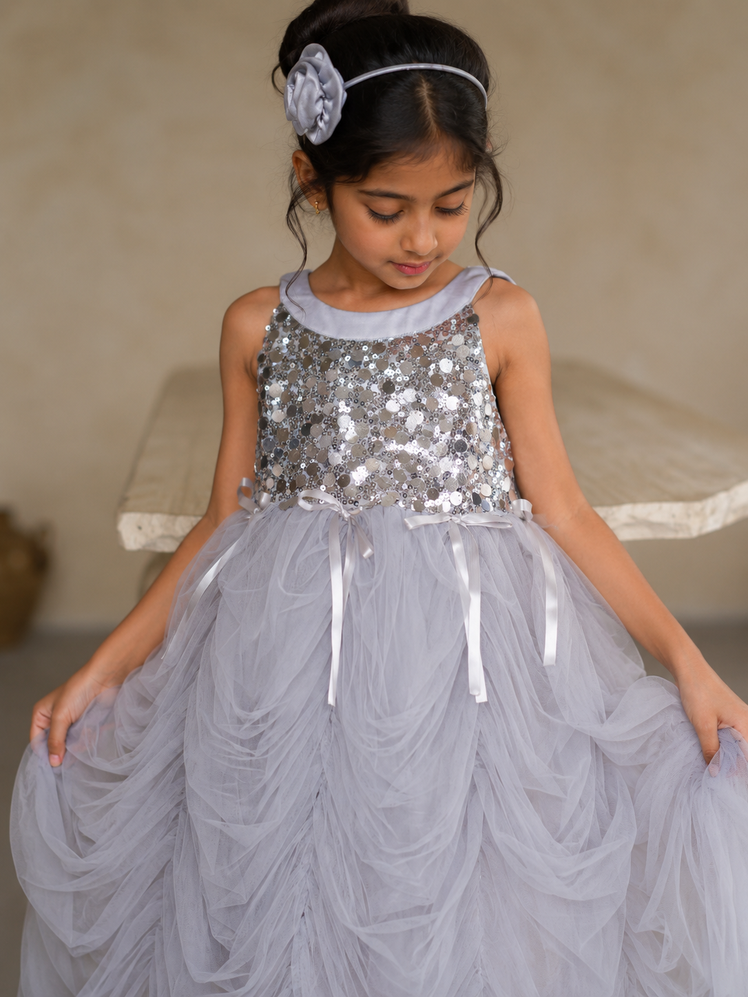 SILVER SWAN DRESS