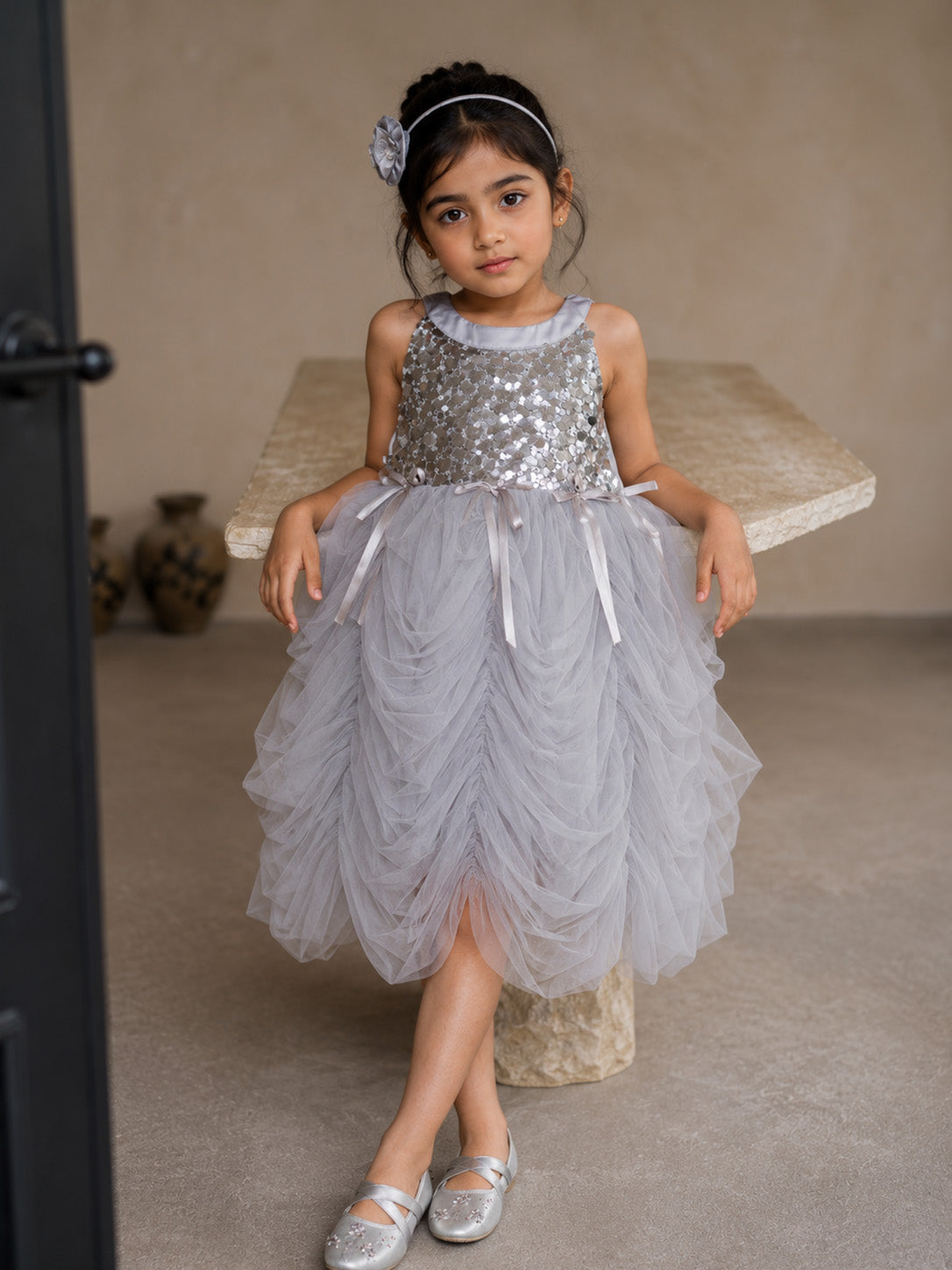 SILVER SWAN DRESS