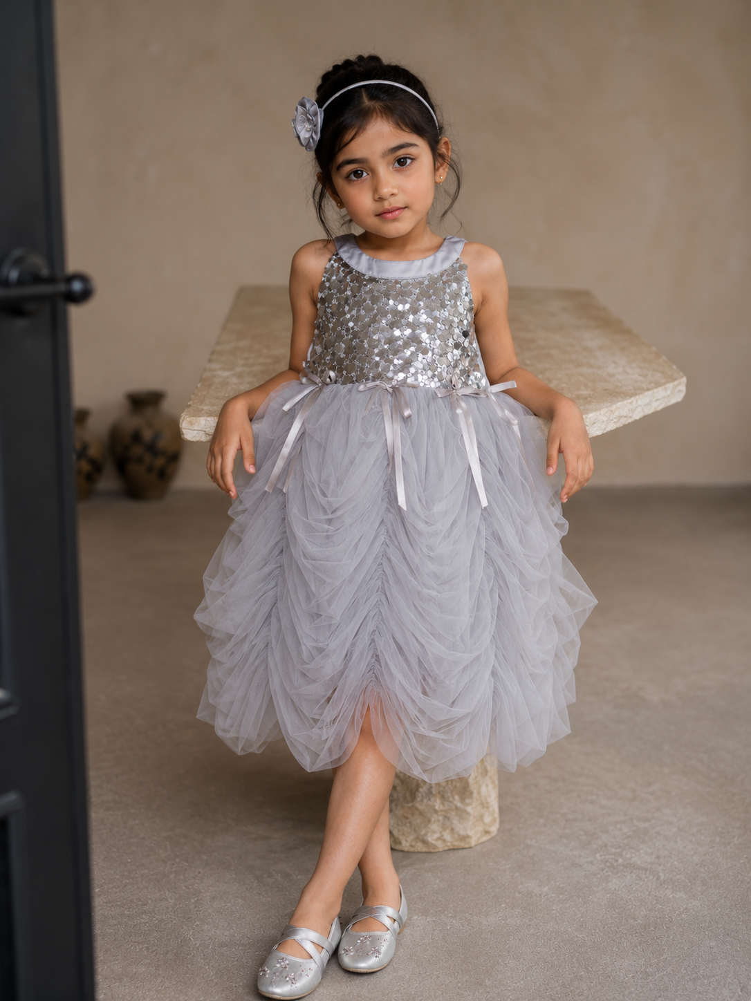 SILVER SWAN DRESS
