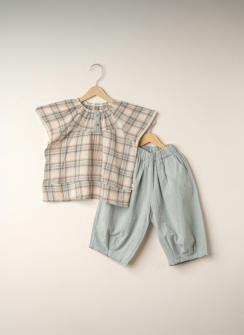 Dusty Blue The Checkered Charm Set (Copy)